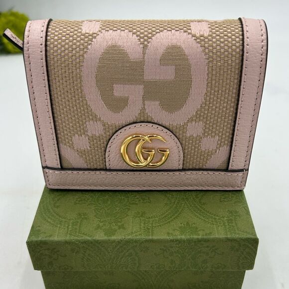 Women’s Gucci Ophidia print jumbo G leather bifold wallet made in Italy - Picture 1 of 11